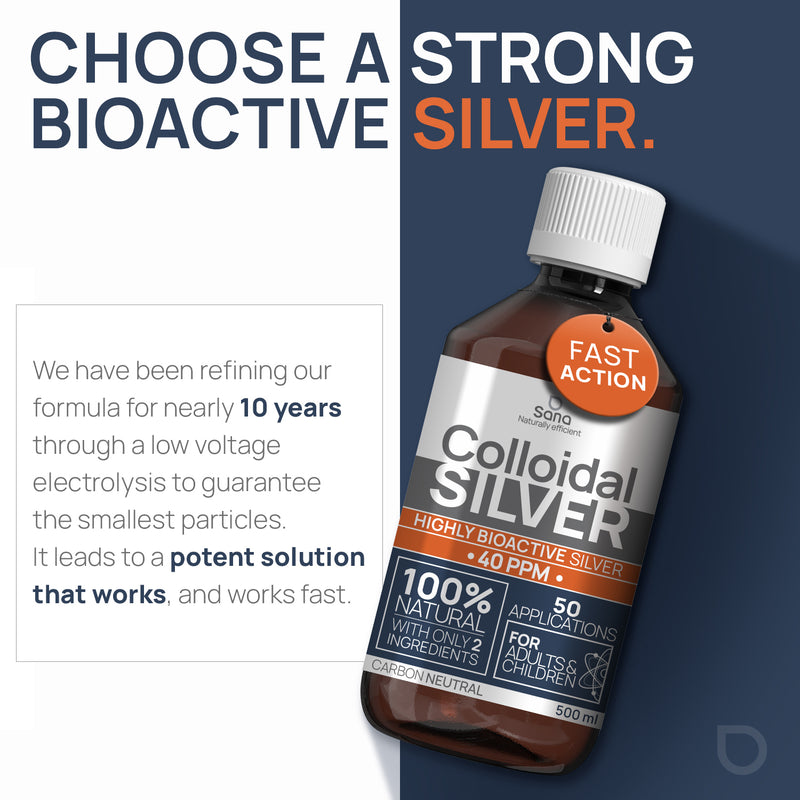 Load image into Gallery viewer, Sana Colloidal Silver 40 PPM 500mL
