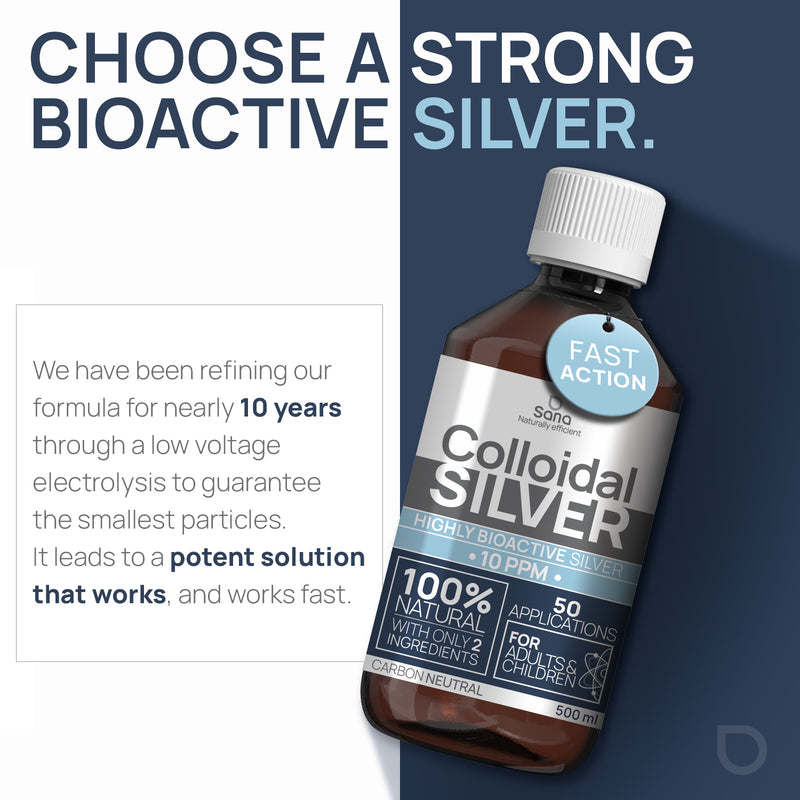 Load image into Gallery viewer, Sana Colloidal Silver 10 PPM 500mL
